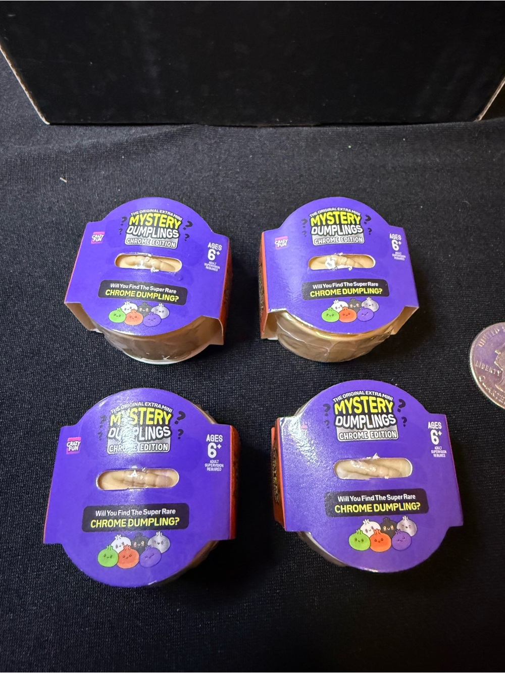 4 mini  RMS dumplings Chrome Edition Surprise Packs 4 - Purple